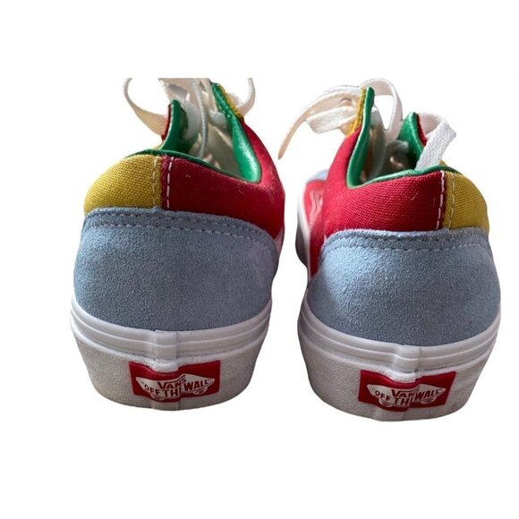 Vans Yatch club Old Skool color block low top lace-up skate shoes canvas 5.5 - Picture 4 of 9